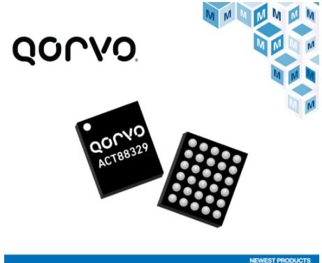 貿澤電子開售Qorvo ACT88329與ACT88321，拓展可重復編程電源管理IC產品線